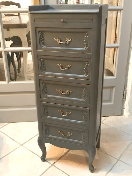 old french slim chest of drawers